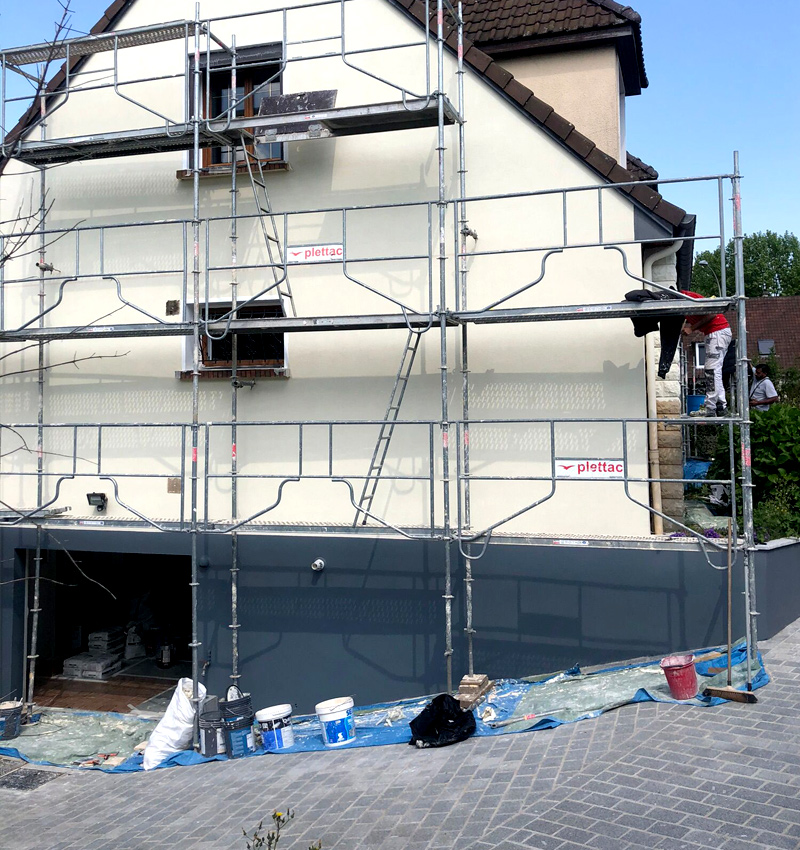 Ravalement et descente de garage